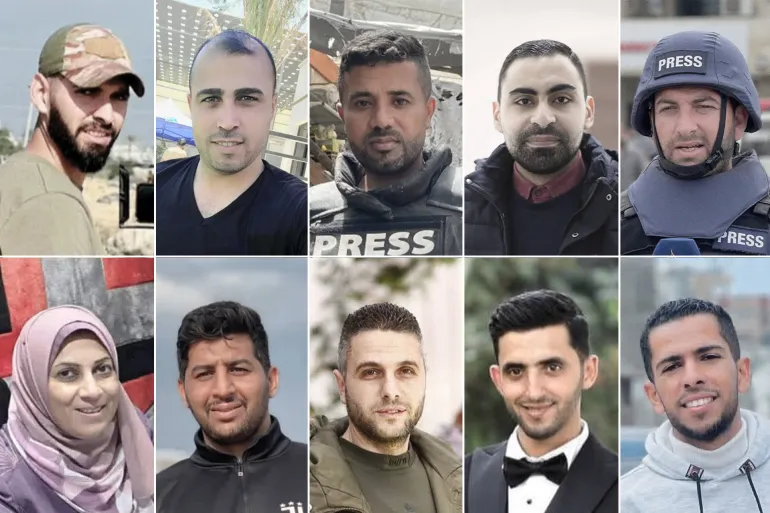 دماء الصحفيين تروي فصول المأساة في غزة