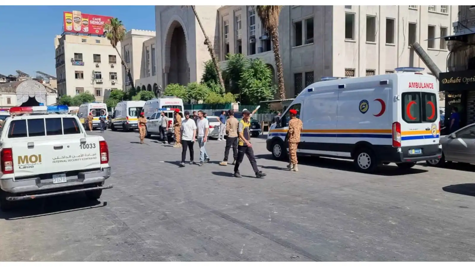 ارتفاع حصيلة تفجير المقهى في دمشق إلى عشرة ضحايا