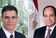 السيسي وسانشيز يبحثان تداعيات هجوم ميناء دمياط الإقليمي